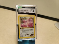 Pokemon TCG Card Koga's Ditto 10/132 Gym Challenge 1st edition CGC Mint 10 Holo