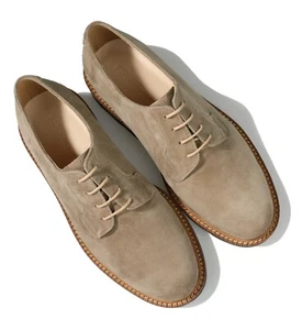 Firenze Atelier Herren beige Wildleder runde Zehenpartie Schnürschuhe Oxford klobige Derbyschuhe - Bild 1 von 23