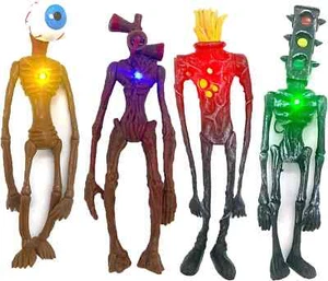 4 Teile/Set Sirenenkopf Actionfigur Spielzeug 20 cm SCP Sirenhead Figur Horror Modell - Bild 1 von 24