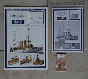 SMS EMDEN 1910 - PAPIERMODELL - HMV - 1/250 - Bild 1 von 3