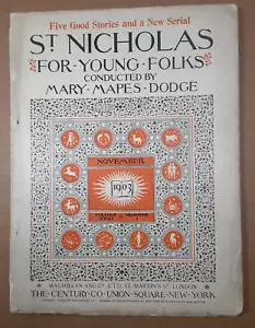 1903 St. NICHOLAS Magazine~A COMEDY IN WAX/Fanny Cory~ALBERT PAINE~Indian Summer - Picture 1 of 19