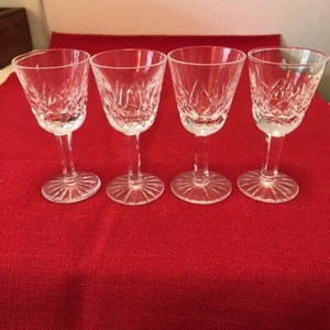 WATERFORD CRYSTAL "LISMORE" CORDIAL GLASSES 3 1/2 inch (Set of 4) - Picture 1 of 5