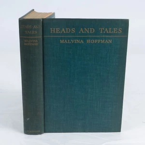 Heads and Tales by Malvina Hoffman Scribner's 1936 HC Illus. 416 pp. VG! - Picture 1 of 15
