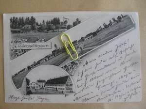 alte Litho Postkarte Wiedergeltingen Türkheim Amberg Unter Allgäu Schwaben - Picture 1 of 2