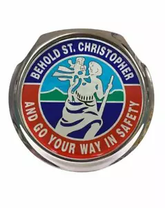 St Christopher - Car Grille Badge - FREE FIXINGS - Foto 1 di 3