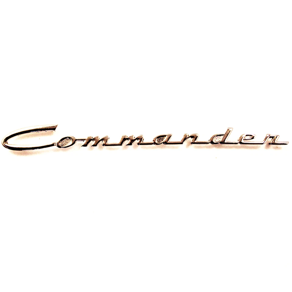 "Commander" Script in Chrome | 1964-1966 Studebaker Commander - Image 1 of 1
