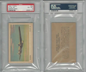 UO1, Tydol Motor Oil, Aeroplanes, 1941, #32 ZKB 26, Russia, PSA 6 EXMT - Picture 1 of 1