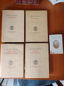 lotto di 5 libri di Giovanni Pascoli 1937-1953 - Foto 1 di 24
