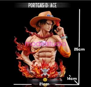 UNO Studio One Piece Portgas·D· Ace Bust Statue Painted 1/4 Scale Pre-order New - Picture 1 of 5