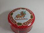 vintage Christmas Tin box, Tin Box Co., Hong Kong sleigh full of toys