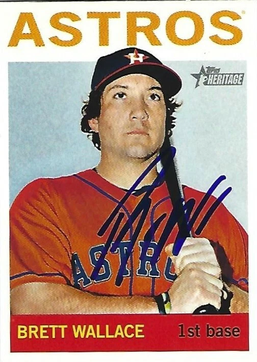 Autografiado 2013 Topps Heritage #57-Brett Wallace Houston Astros Tough Sig Foto 1 de 1