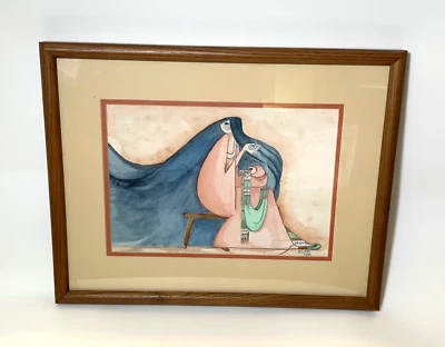 Gene Kloss Original Acuarela sobre Cartón de Lino - Firmado 1989 Foto 1 de 4