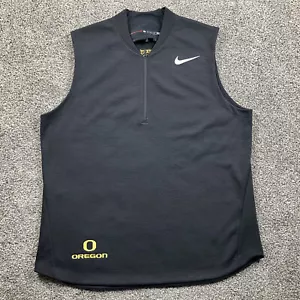 Nike Vest Jacket Large Tiger Woods Collection Golf Oregon Ducks 1/4 Zip Mens - Picture 1 of 13