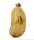 Vintage Alaskan Animal Tooth 24K Yellow Gold Nugget 1880s Antique Pendant Charm