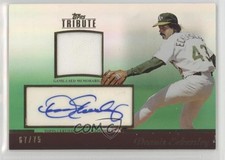 2011 Topps Tribute Auto Relic Green /75 Dennis Eckersley #TAR-DE Auto HOF