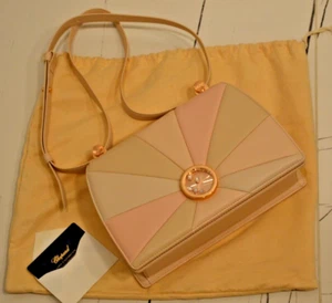 New Chopard shoulder bag pink patchwork women's Leather 100% Authentic - Picture 1 of 6