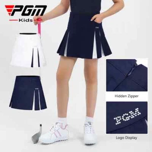 PGM Summer Kids A-line Golf Skirt Girls High Waist Pleated Skorts Slim Pantskirt - Picture 1 of 10