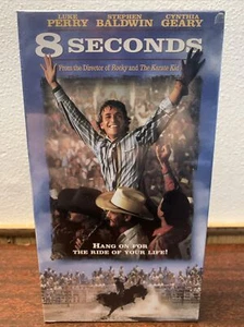 8 Seconds (VHS, 1994) Luke Perry, Stephen Baldwin, Cynthia Geary - New & Sealed - Picture 1 of 7