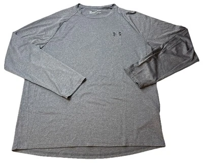 Camisa Under Armour Heatgear Adulto Grande Cuello Redondo Manga Larga Gris Poliéster Foto 1 de 4