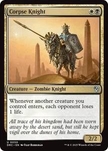 Corpse Knight 0050 Magic The Gathering Commander: Aetherdrift poco común NP - Imagen 1 de 1