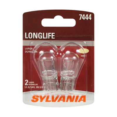 Sylvania LongLife 7444 28.5/8W Dos Bombillas Luz de Señal de Giro Delantera Reemplazar Lámpara OE Foto 1 de 4