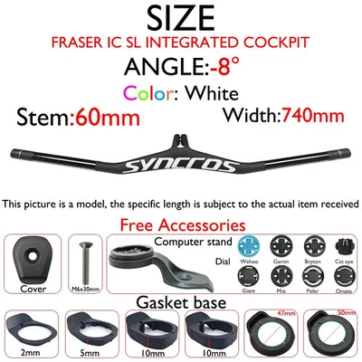 FRASER IC SL Carbon MTB Handlebar Stem -8°/-17°/-25° Integrated Lightweight - Image 1 of 4