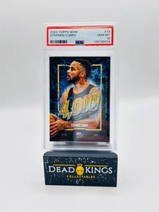 2024 Topps Now NBA - Stephen Curry - "4,000 Career 3-Pointers Made" PSA 10 - Bild 1 von 2