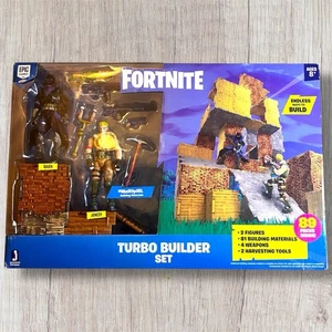 Fortnite Turbo Builder Set 2 Figure Pack (Raven and Jonesy) - 89 Pieces Inside - Picture 1 of 3