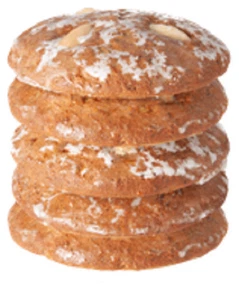 Pack de 5 tartas de jengibre de Elisen de Núremberg blancas - Imagen 1 de 1