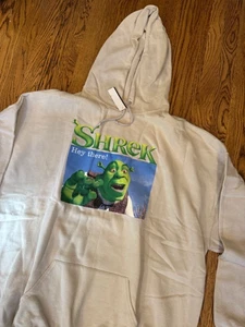 Shrek Off White Mens Hoodie Sweatshirt Size 3XL New - Picture 1 of 9