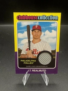 Reliquia de colección Topps Heritage JT Realmuto Clubhouse 2024 #CCR-JRE Phillies - Imagen 1 de 2