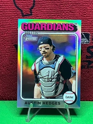 2024 Topps Heritage - Austin Hedges #510 - Chrome Refractor /225 - Image 1 of 2