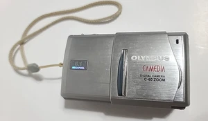 Olympus Camedia C-60 Zoom 6.1MP Digital Camera Silver UNTESTED For Parts Repair - Picture 1 of 12