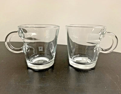 Nespresso эспрессо кофе Demitasse чашка прозрачный стакан сделано во Франции / набор из двух - Изображение 1 из 4