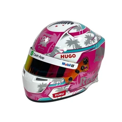 Mini Helmet Bell 1/2 Visa Cash App RB Liam Lawson Miami GP 2025 - Immagine 1 di 4