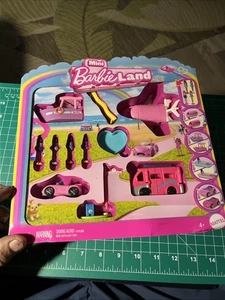 Mini Barbie Land 4 Stück Puppe und Fahrzeug Set DreamCamper Traumboot Flugzeug - Bild 1 von 3