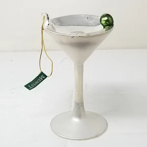 Weihnachtsschmuck Glas Martini mit Olive Midwest of Cannon Falls Bar Motiv - Bild 1 von 8