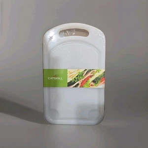 Catskill Craftsmen 10-Inch Round Slab Reversible Cutting Board with Groove BPA F - Picture 1 of 2