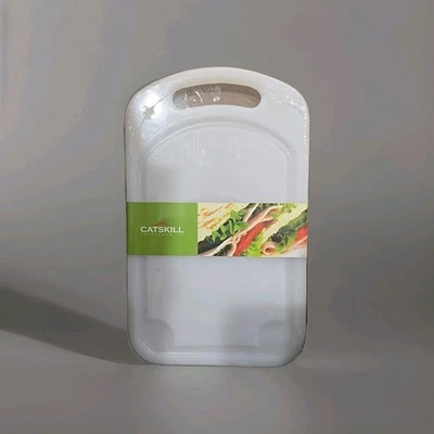 Catskill Craftsmen 10-Inch Round Slab Reversible Cutting Board with Groove BPA F - Image 1 of 2