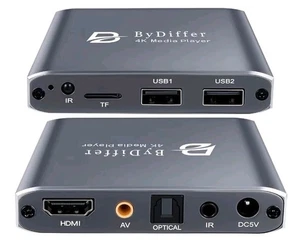 Reproductor multimedia digital 4K HD TV reproductor de video MP4 para unidad USB/tarjeta micro SD di... - Imagen 1 de 6