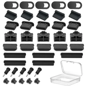 40 Pack Anti Dust Cover Set for USB A Type Female Ports Keep Devices Dust - Zdjęcie 1 z 22
