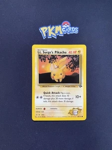 Pokemon TCG Lt. Surge's Pikachu Gym Challenge 84/132 Regular LP. - Foto 1 di 3