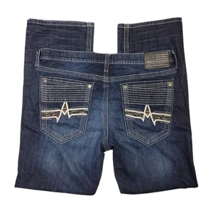 Affliction Blake Ringo blaue Herrenjeans gerades Etikett Größe 38 misst 40 x 35 - Bild 1 von 12
