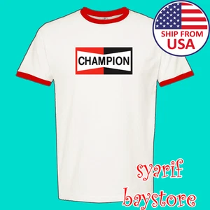 Champion Spark Plug Men's Ringer Red Size S to 3XL - Picture 1 of 1