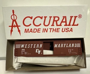 Kit de coche de caja AAR soldado Accurail escala HO WM Western Maryland 50' #35167 - Imagen 1 de 3