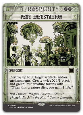 Pest Infestation #30 (NM) Thunder Junction OTP Magic MTG - Image 1 of 2