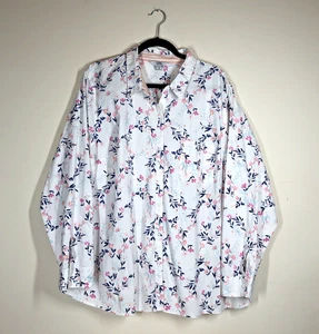 Croft & Barrow geblümtes Hemd geknöpft Damen Gr. 3X Rollriegel Langarm Cottagecore - Bild 1 von 14