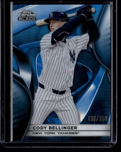 2025 Topps Chrome Black #9 Cody Bellinger Blue Lava Refractor #/150 - Imagen 1 de 2