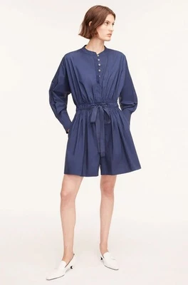 Romper Rebecca Taylor Popeline Manga Longa Novo com etiquetas em Azul Royal - Tamanho M - MSRP $325 - Imagem 1 de 2
