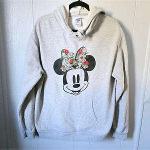 Disney Minnie Mouse Hoodie XXL - bestickt, Blumenschleife, Disney Erwachsene - Bild 1 von 9
